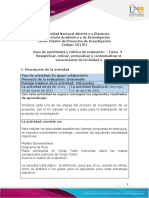 Guía de Actividades y Rúbrica de Evaluación - Unidad 2 - Tarea 3 - Resignificar, Refinar, Profundizar y Contextualizar El Conocimiento de La Unidad 2.