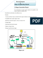Recycle Program in JIS College of Engineering, Kalyani: Biogas Cycle