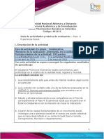 Guía de Actividades y Rúbrica de Evaluación - Unidad 2 - Paso 4 - Experiencia Social