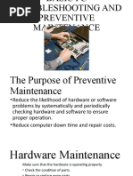 Basic PC Troubleshooting and Preventive Maintenance