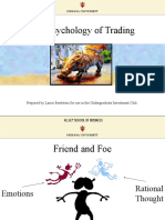 The Psychology of Trading: Prepared by Lance Breitstein For Use in The Undergraduate Investment Club