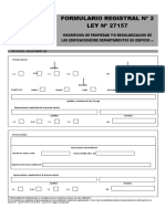 Formulario Registral N 2