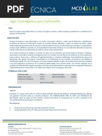 FT Agar Cromogénico para Salmonella