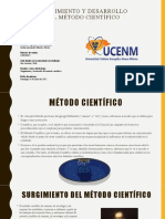 Surgimiento Y Desarrollo Del Método Científico: Asignatura y Sección