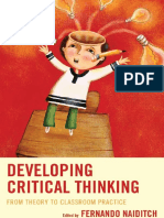 Fernando Naiditch (Editor) - Developing Critical Thinking - From Theory To Classroom Practice (2016, Rowman - Littlefield) - Libgen - Li