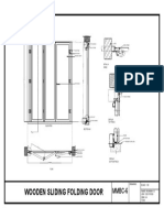 Wooden Sliding Folding Door: MMBC-6