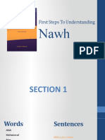 First Steps To Understanding Nahw Section 1 Test