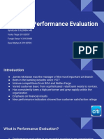 Case Study Analysis - Citibank - Performance Evaluation - Syndicate 5