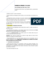 Tema Asamblea Cirineo. Amados Por Dios Uno y Trino