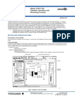 General Specifications: Model VP6H1100 Standard Operation and Monitoring Function