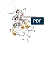 Croquis Politico de Colombia (Explotaciones Agropecuarias)