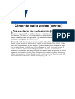 ¿Qué Es Cáncer de Cuello Uterino (Cervical) ?