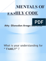 Fundamentals of Family Code: Atty. Gleneden Arago Balverde