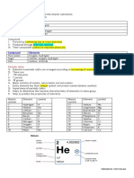 Type of Element Elements: Periodic Table