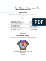 Evaluating The Effects of Industry 4.0 Technologies On Lean Manufacturing Processes