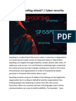 What Is A Spoofing Attack? - Cyber Attack