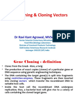 Gene Cloning & Cloning Vectors: DR Ravi Kant Agrawal, MVSC, PHD