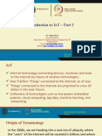 Introduction To Iot - Part I: Dr. Sudip Misra