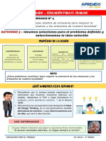 Iv Experiencia de Aprendizaje - Act 3 - 5° Grado