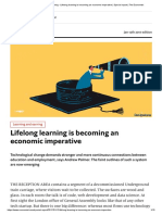 Learning and Earning - Lifelong Learning Is Becoming An Economic Imperative - Special Report - The Economist