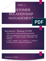 CRM - PPT Unit 1