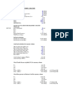 Design of Masonry Column: Basic Data