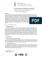 Measurement of Current Noise and Distortion in Resistors: Youhei MIYAOKA Minoru Kuribayashi KUROSAWA