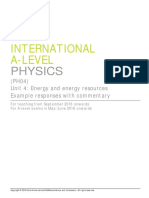 International A Level Physics Example Responses PH04 Unit4