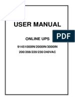 User Manual: Online Ups