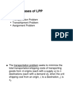 Special Cases of LPP: Chapter 6, Part A: Distribution and Network Models