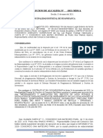 Modelo Resolucion de Alcaldia de Suspension de Obra