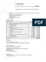 Presupuesto Vitrina MSSA