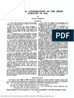 Fundamental Considerations' On Ti$E Shear Strength Of' Soil