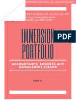 Immersion Portfolio Abm Format