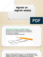 Agree and Disagree Essay