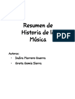 Resumen de Historia de La Música (Completo) - 1