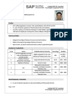 Profile:: Sr. No Course Institution Name/ University Percentage Duration