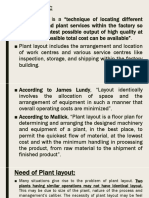 Plant Layout and Material Handling