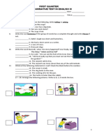 1ST QUARTER Summative Tests (1st-3rd)