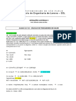 Aulas 11 e 12 - Exercícios