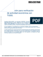 Autorización para Verificación de Actividad Económica Con Tgss