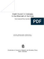 Credit Crunch in Indonesia in The Aftermath of Crisis 2001