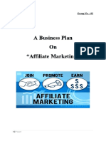 A Business Plan On "Affiliate Marketing": Group No.: 03