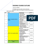 Toeic Reading Course Outline