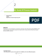 Experiment 06: Study of Process Control-I: Mesbah Ahmad Lecturer Department of Chemical Engineering, BUET