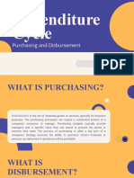 Expenditure Cycle: Purchasing and Disbursement