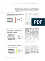 Fonctionnement Filtres (Fiche - No - 5-2a)