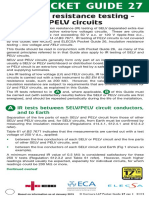 Pocket Guide 27: Insulation Resistance Testing - SELV and PELV Circuits