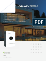 Growatt SPF 5000 TL HVM-WPV (-P) Datasheet