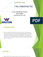 Walton Hi Tec - Industries LTD.: Presentation Topic